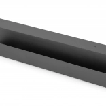 Goulotte en acier pour câbles sous bureau, 60 cm, noire