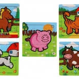 Puzzle en bois Teddies mes premiers animaux : cheval