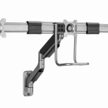 Support mural pour 3 moniteurs 17–27" avec vérin à gaz