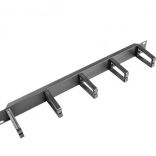 Organisateur de câbles pour rack 19" 1U, type B, noir