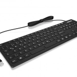 Clavier en silicone ergonomique KeySonic avec 105 touches