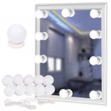 Guirlande lumineuse LED pour miroir et coiffeuse – kit maquillage 10 pcs