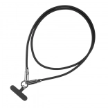 Câble USB‑C 2‑en‑1 avec lanière tour de cou 1,2 m – noir