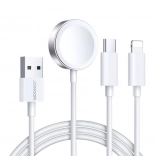Câble de charge magnétique Jonroom pour Apple Watch, Lightning et USB‑C, 1,2 m