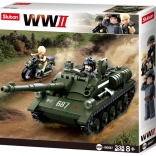 Sluban WWII Canon automoteur soviétique SU-85 Chasseur de chars