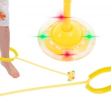 Anneau sauteur de cheville avec boule LED lumineuse – jaune