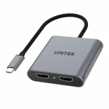 Adaptateur Unitek USB‑C vers 2x HDMI