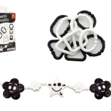 Ensemble de jouets contrastés pour bébé – hochets, anneau de dentition et arche suspendue pour poussette