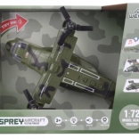 Avion militaire à piles avec lumières et sons