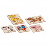 Puzzle animaux en bois