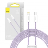 Câble Baseus USB-C vers Lightning 20 W 2 m violet