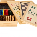 Small foot coffret de 20 jeux classiques dans une boîte en bois