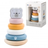 VIGA PolarB Pyramide éducative en bois - Ours polaire