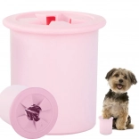 Nettoyeur de pattes en silicone pour chiens et chats – Rose