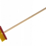 Balai rouge pour enfants Teddies avec manche en bois