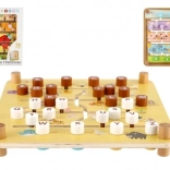 Labyrinthe éducatif en bois 2‑en‑1 CLASSIC WORLD – ferme et alphabet, 30 × 30 cm