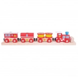 Grand Train de Pompiers Bigjigs Rail