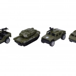 Petite voiture militaire en métal 8 cm