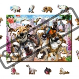 Puzzle en bois Animaux fous de WOODEN CITY - 200 pièces EKO