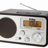 radio kormoran fm/lw avec usb, bois brun