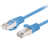 Patchcord Cat.6 FTP 1 m – lot de 10 pcs, bleu