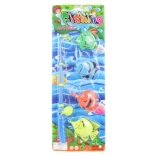 Poissons avec canne à pêche pour enfants