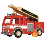 Camion de pompiers en bois LE TOY VAN avec échelle pivotante