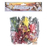 Soldats en sachet – ensemble de figurines avec tank, hélicoptère et accessoires