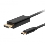 Câble USB-C vers DisplayPort 1.8m 4K 60Hz noir