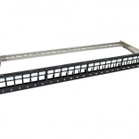 Panneau de brassage modulaire 1U vide 24 ports pour keystone