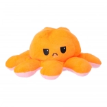 Pieuvre en peluche réversible 40 cm – orange et rose