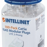 Connecteur RJ45 UTP pour conducteur plein 8p8c catégorie 5e, lot de 100 pièces