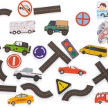 Puzzle en mousse pour le bain à motif de ville