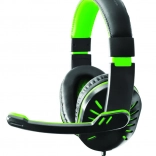 Casque de jeu avec microphone Crow vert