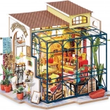 Maison miniature fleuriste ROLIFE Robotime avec éclairage LED