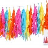 Guirlande à franges multicolore