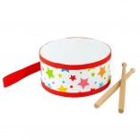 Tambour en bois avec étoiles Bigjigs Toys