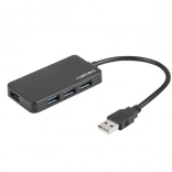 Hub USB Natec Moth 4 ports USB 3.0 noir