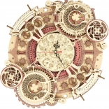 3D Puzzle Mécanique en Bois Horloge avec Calendrier
