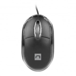 Souris optique filaire Natec Vireo 2, 1000 DPI, noire