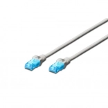 Câble patch réseau RJ45 cat. 5e U/UTP, 25 m, gris