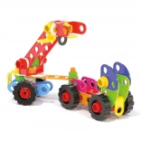 quercetti jeu de construction tecno jumbo toolbox – mallette portable avec 84 pièces