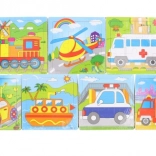Puzzle en bois voiture – 9 pièces