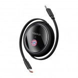 Câble USB‑C rétractable 100 W BASEUS Free2Pull – Édition FC BAYERN, noir
