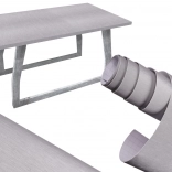 Film autocollant imitant le métal brossé, gris 1,52x30 m