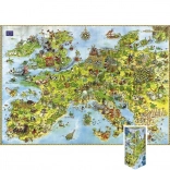 Puzzle Dragons - Carte d'Europe, 4000 pièces