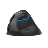 Souris verticale sans fil DELUX M618 Mini DB, Bluetooth + 2,4 GHz, 2400 DPI (noir)
