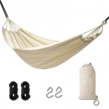 Hamac de jardin Boho 200 cm écru 120 kg