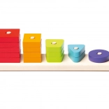 CUBIKA tri des formes – puzzle en bois, 16 pièces