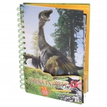 Coloriages en velours DINOSART – dinosaures, 12 planches et mini feutres